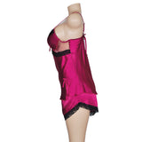 elegant satin short pajama set