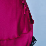 elegant satin short pajama set