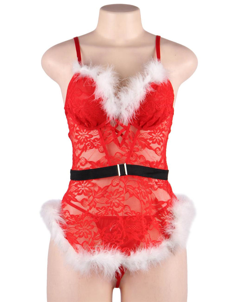 Red Christmas  Egypt Plush Decoration Romper Costume Teddy