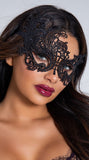 Tether Black Lace Eye Mask