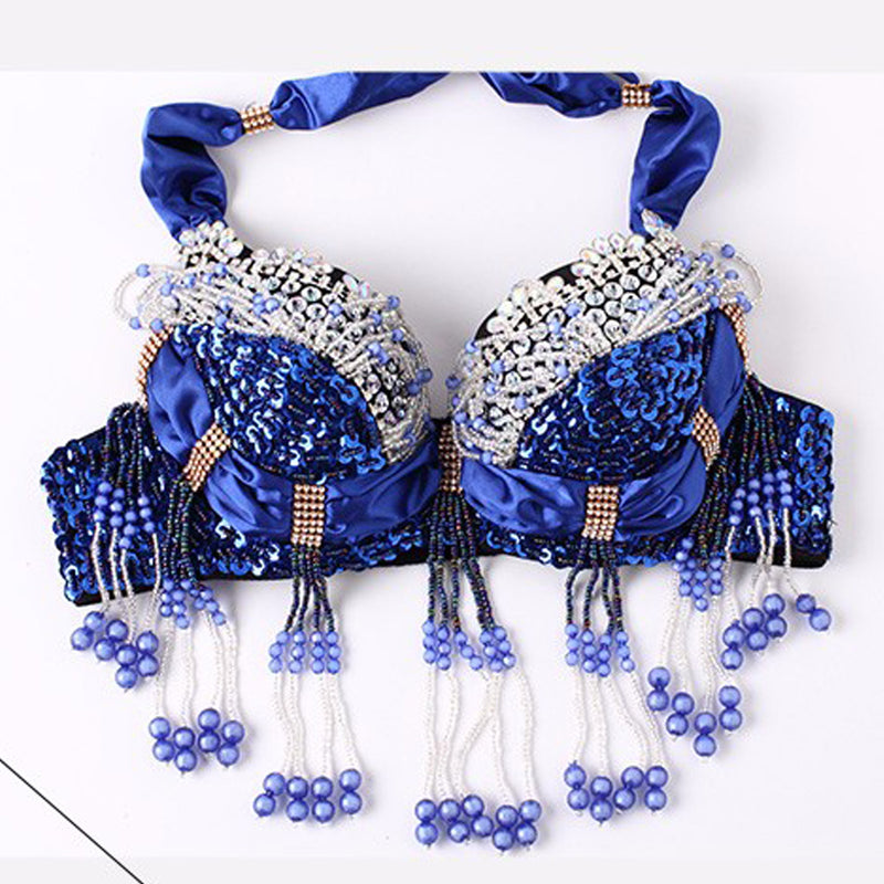 Beaded Decorated Sexy Dance Wear Plus Size Belly Dance Costume