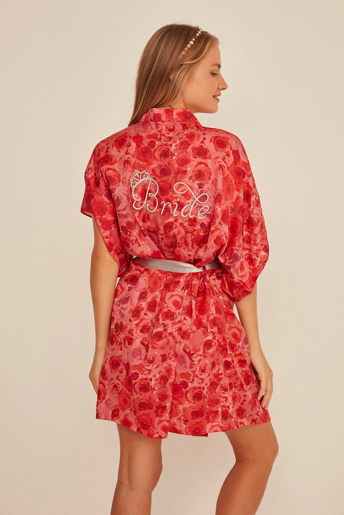 Women Satin Dressing Gown