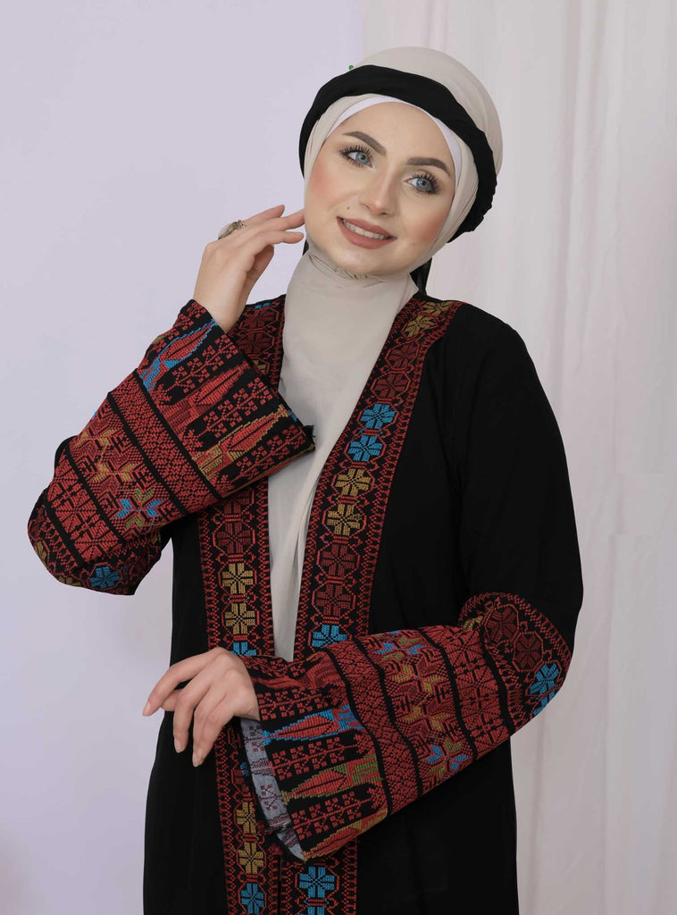 elegant Saudi crepe cardigan