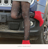 Queen black cologne Stockings