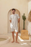 Short sleeve linen training top