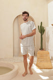 Short sleeve linen training top