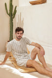 Short sleeve linen training top