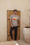 Men's half-sleeve pajamas with sun pants