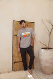 Men's half-sleeve pajamas with sun pants