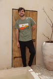 Men's half-sleeve pajamas with sun pants