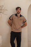 Training pants with a half-sleeve collar