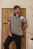Training pants with a half-sleeve collar