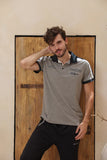 Training pants with a half-sleeve collar