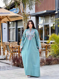 Women's floral summer abaya