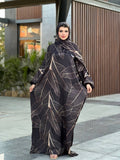 Women's basdal made of wooded satin