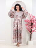 Women's floral summer abaya