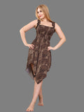 Women's short dress with seven