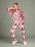 Women's winter pajamas, 2 pieces