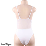 White High Quality Lace Sexy Hollow-out Conjoined Underwear