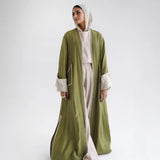 Wide sleeve olive kaftan