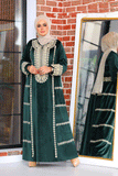 Elegant women's winter abaya
