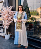 Women's summer abaya with flowers