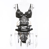 Love Affair Black Lace Teddy