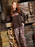 Women's winter two-piece pajamas