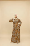 Women's floral abaya