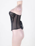 Transparent Hollow Net Corsets