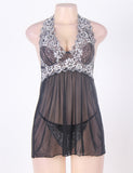 Farwalaya Camisole Babydoll And Thong Set