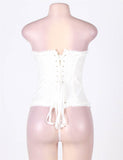 New Online Sexy Silvery Floral Corset Top WITH FARAWLAYA