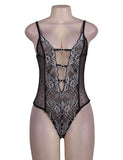 Halter Teddy Egypt With Lace Embroidery