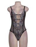 New Halter Teddy With Lace Embroidery