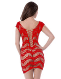 Crocheted Lace Hollow Out Chemise Bodystocking Egypt