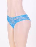 Plus Size Blue Lace Naughty Panty