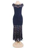 Lace Elegant Fishtail Maxi Party Gown Dress Egypt