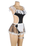 Black Sexy Lace Maid Costume