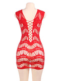 Crocheted Lace Hollow Out Chemise Bodystocking Egypt