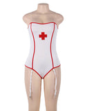 New Sexy Off The Shoulder Nurse Costume Teddy