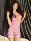 Crocheted Lace Hollow Out Chemise Bodystocking Egypt