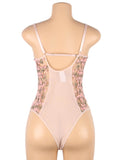Exquisite Embroidery Mesh Bodysuit With Underwire Egypt