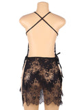 Sexy Lace Thin Halter Cross Transparent Sling Nightdress Egypt Lingerie