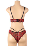 High Quality Lace Cross Strap Decoration Sexy Bra Set Egypt