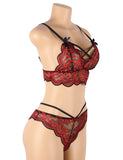 High Quality Lace Cross Strap Decoration Sexy Bra Set Egypt