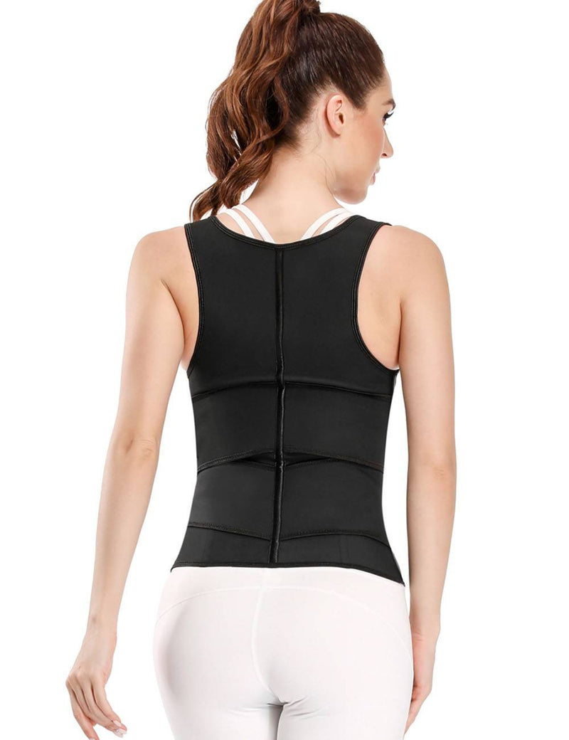 New Latex Zippered Double Belt 9 Steel Bones One-piece Abdomen Vest Sling Shaper