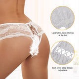 Open Crotch Floral Lace Panty