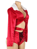 Sexy Long-sleeved Tie-up Two-piece Christmas Egypt 2025 Suit