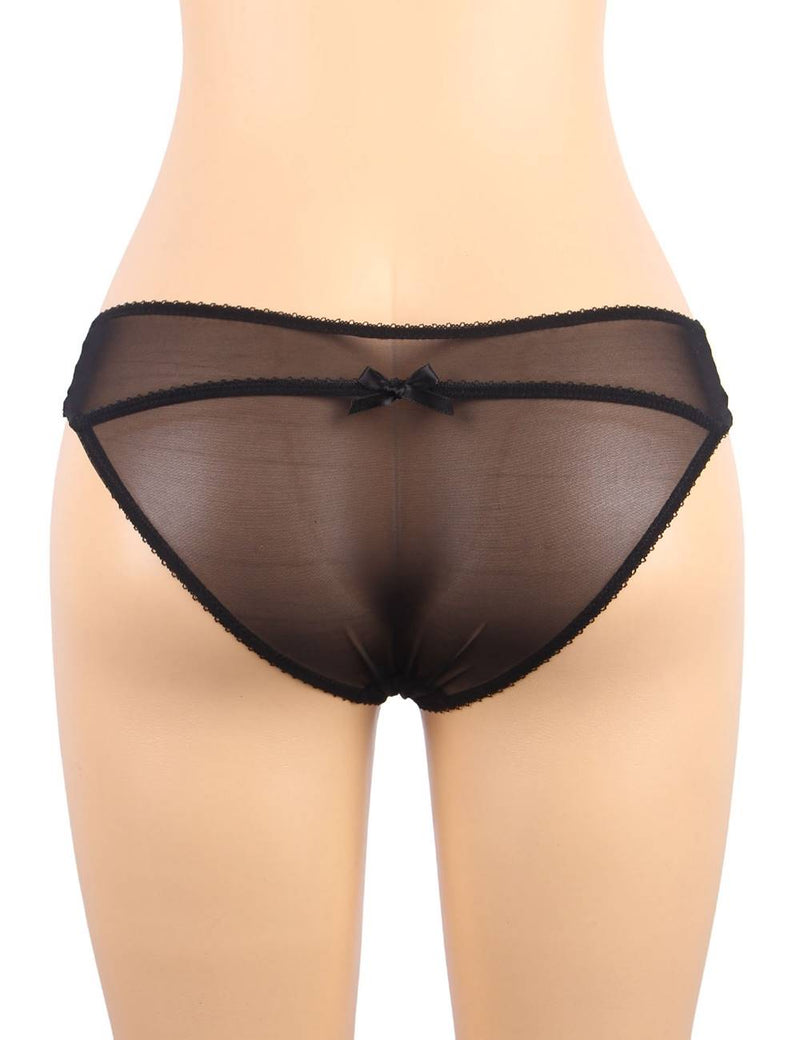Sexy Exquisite Lace Plus Size Garter Panty
