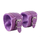 Pink & Black & Red & Purple SM Bondage Sex Leather Handcuffs BDSM